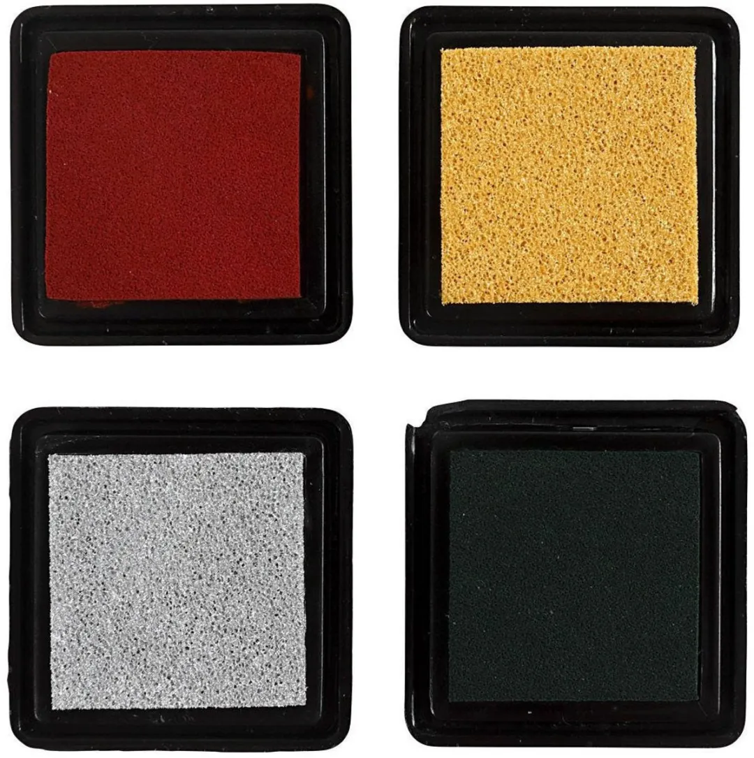 Creativ Company Stempelinkt Goud 100ml - 4 Stuks