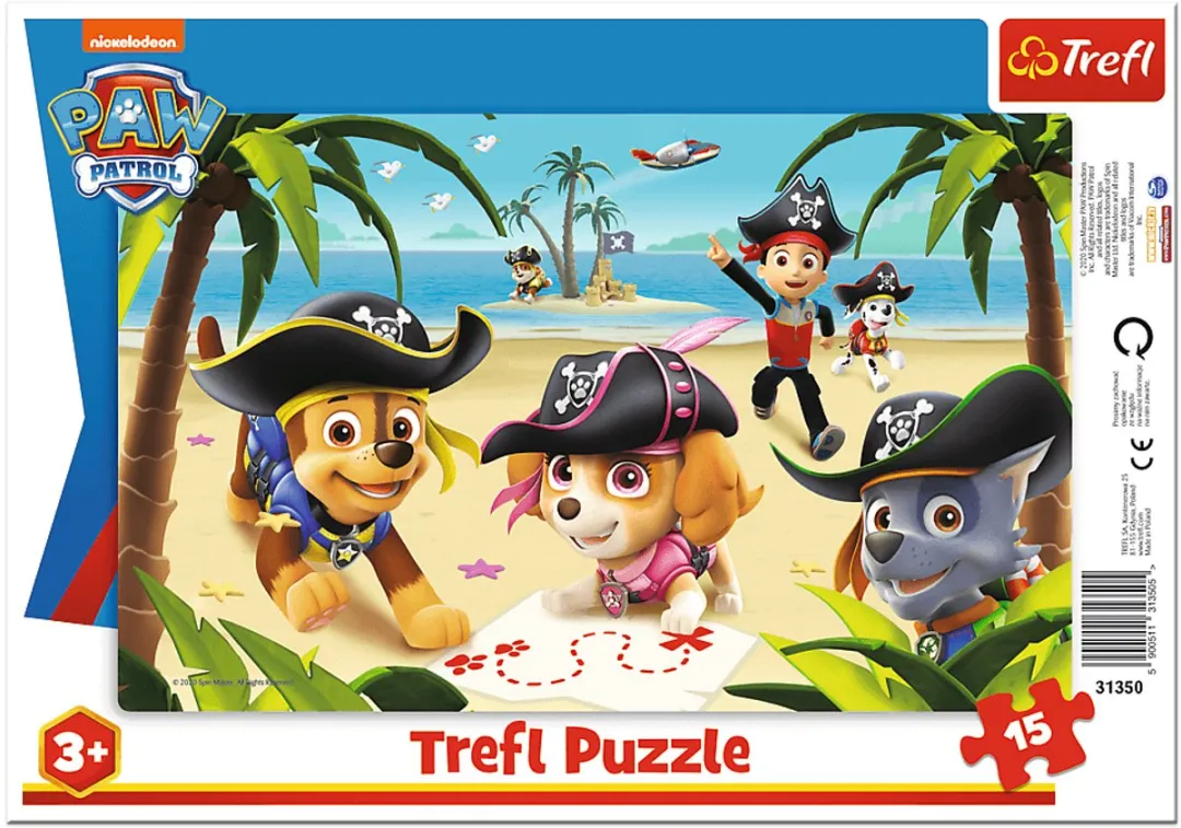 Trefl Paw Patrol Puzzel 15 Stuks - Multi Colour
