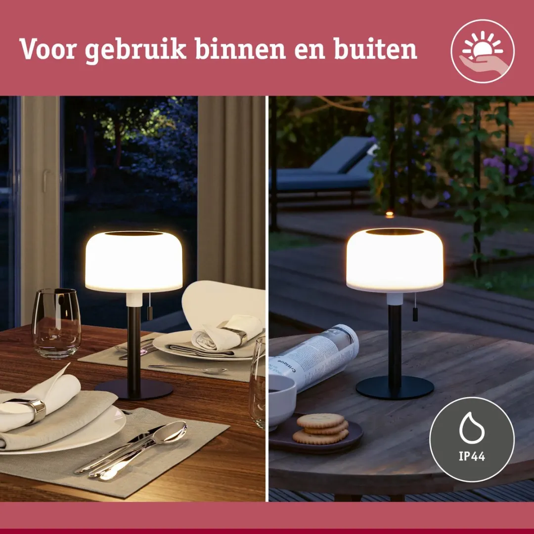 Paulmann Solar Acculamp Bartja IP44 - 2700K - Zwart - afbeelding 6 van 6