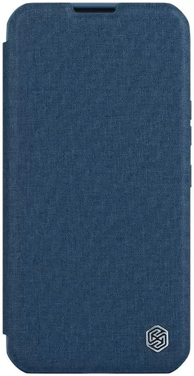 Nillkin Qin Pro Cloth Hoesje iPhone 15 Pro Max - Blauw