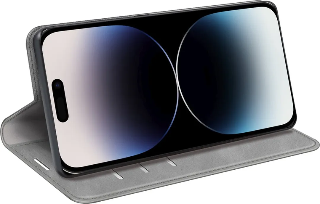 Just in Case Cazy iPhone 14 Pro Max Hoesje - 4 Pasjes Grijs