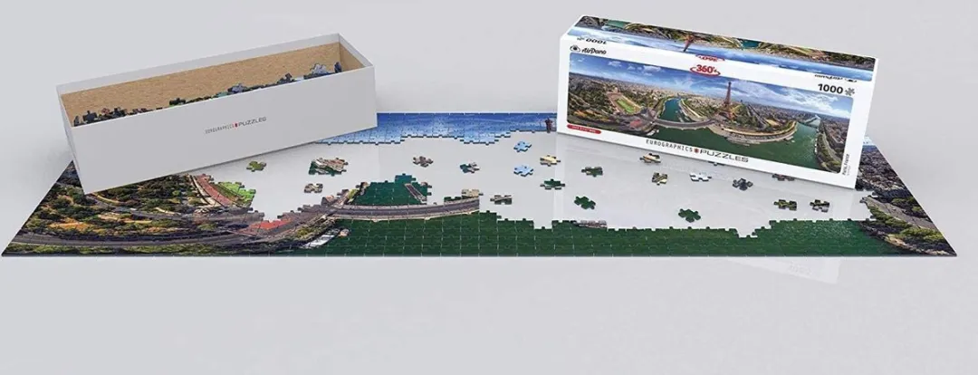Eurographics Parijs Panorama Puzzel 1000 Stuks - Multicolor