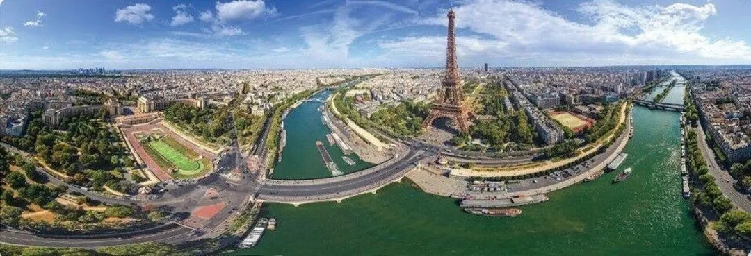 Eurographics Parijs Panorama Puzzel 1000 Stuks - Multicolor