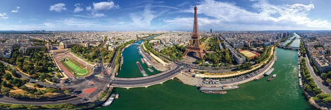 Eurographics Parijs Panorama Puzzel 1000 Stuks - Multicolor