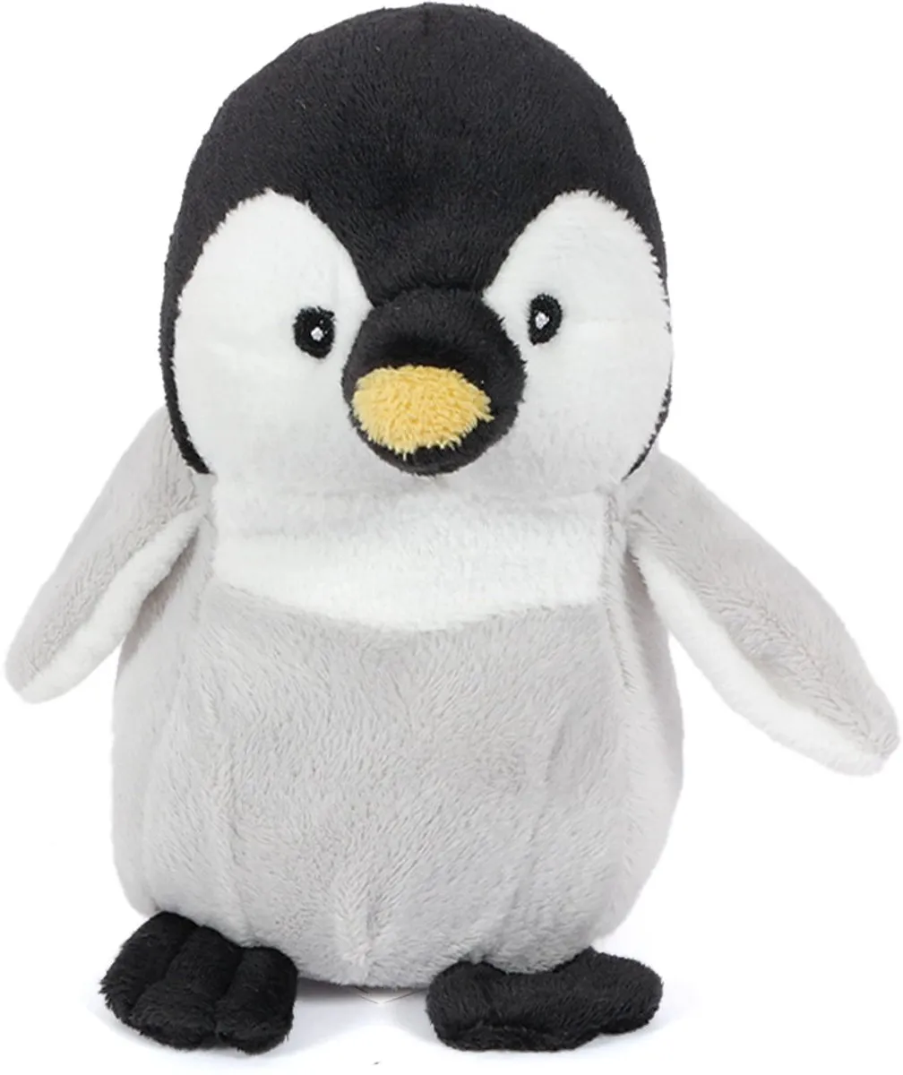 PIA Soft Toys Pluche Pinguïn Baby - 15cm - Zwart/Wit/Grijs/Geel