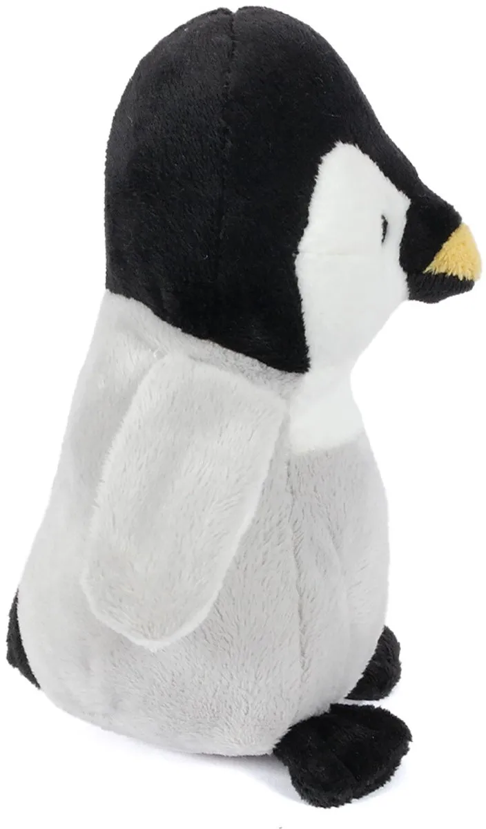 PIA Soft Toys Pluche Pinguïn Baby - 15cm - Zwart/Wit/Grijs/Geel