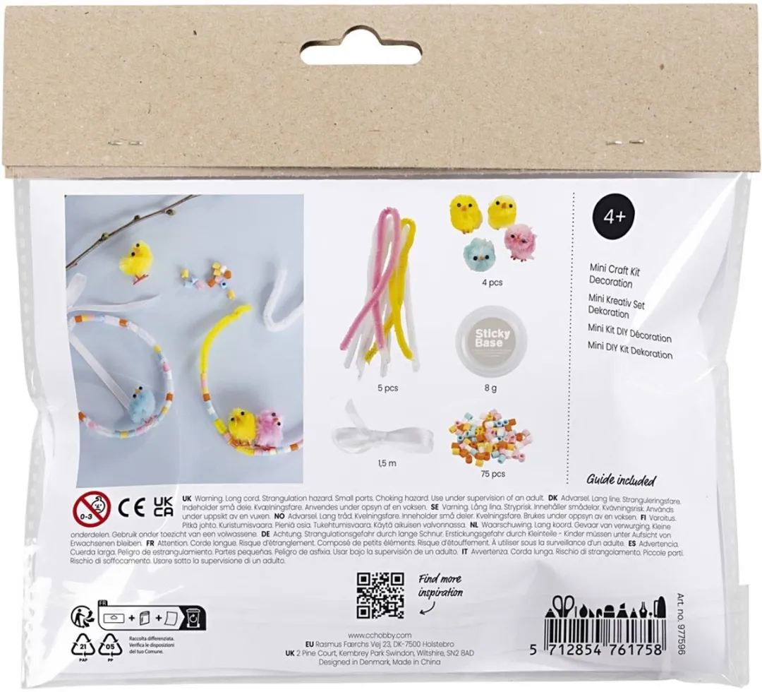 Creativ Company Mini Hobbyset Lente Decoratie - 3 Stuks