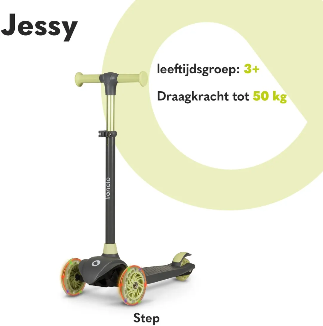 Lionelo Jessy Kinderstep 3 Wielen - Max 50kg - Roze