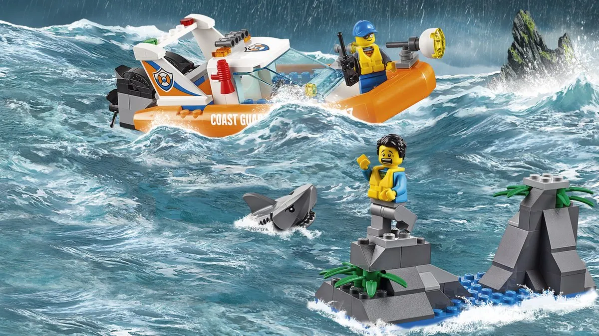 LEGO City Reddingsactie Zeilboot 60168 - 195 Stukken
