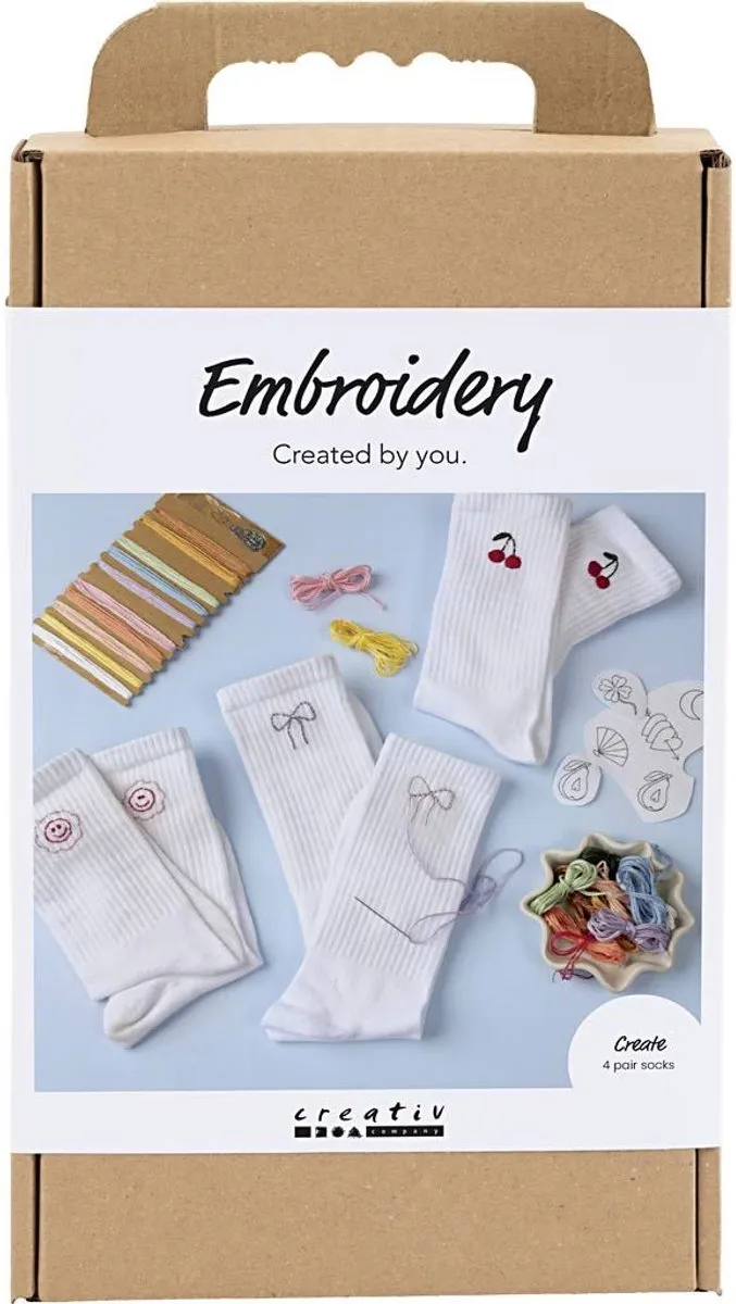 Creativ Company Hobbyset Sokken Borduurwerk