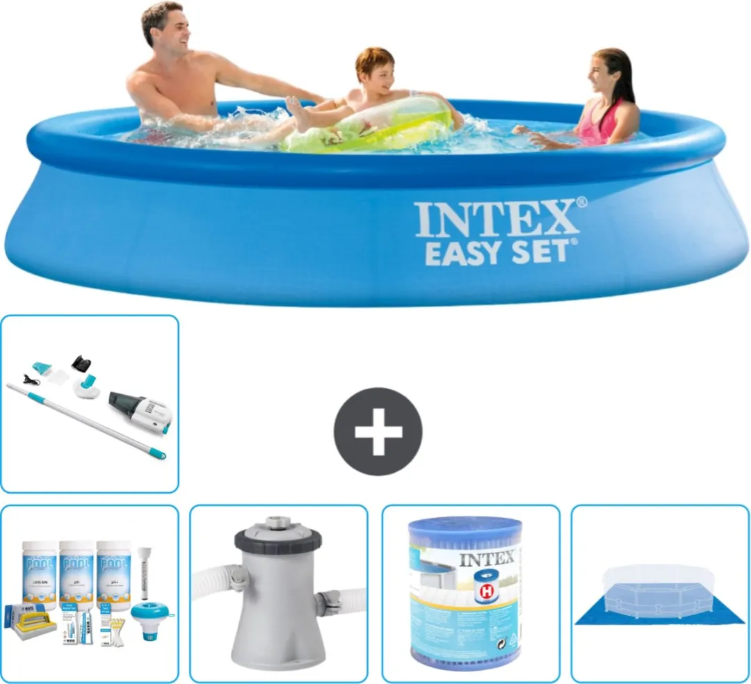 Intex Easy Set Zwembad 305x61cm - 3077L - Blauw - MPN 28116NP-Blauw