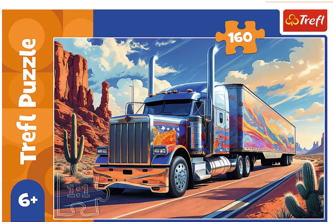 Trefl Voertuigen Puzzle 160 Stuks - 6 jaar - Multi