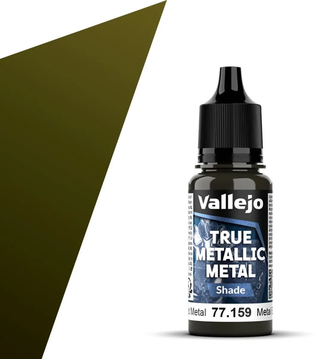 Vallejo Hobbyverf True Metallic Metal Shade Acryl 18ml