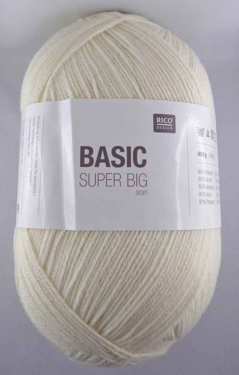 Rico Design Basic Super Big 001 Ivoor Creme