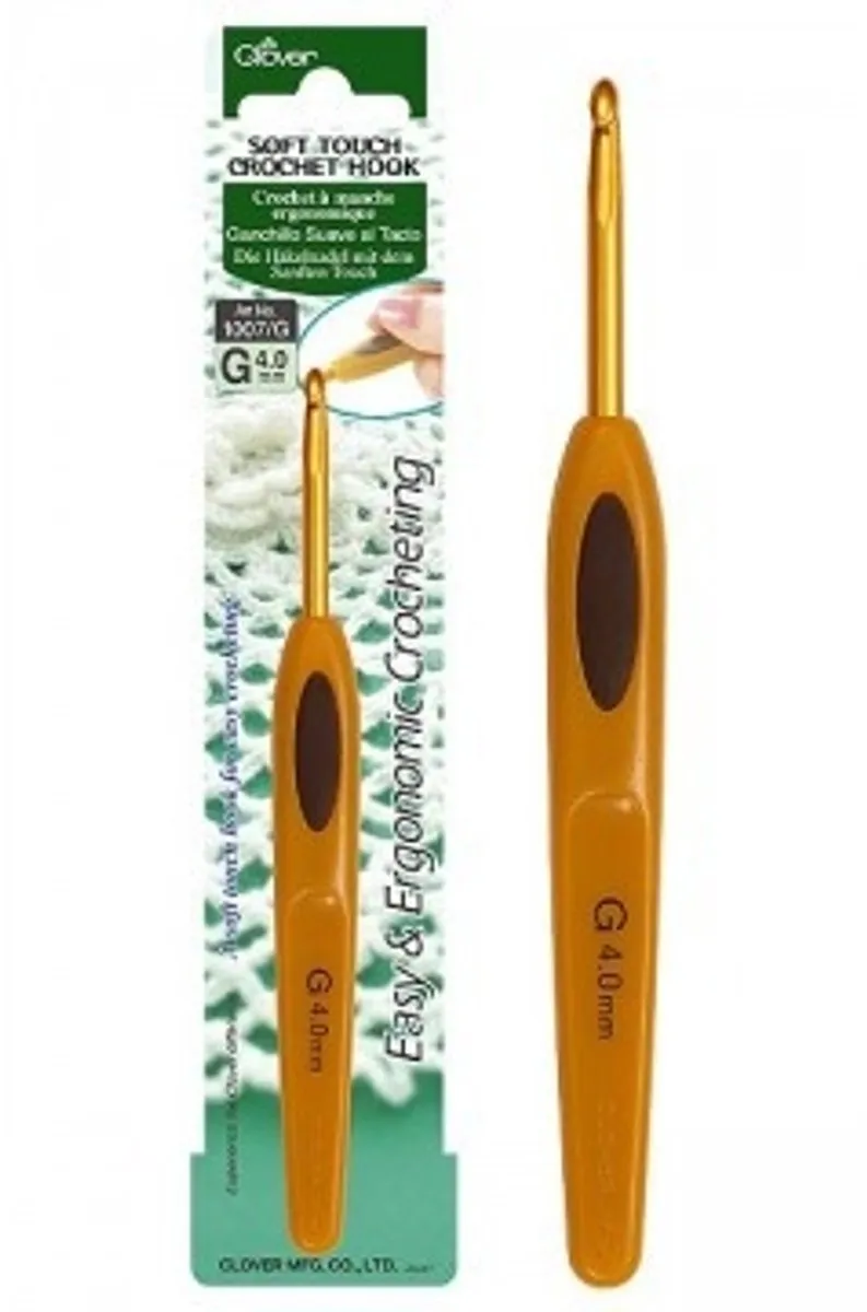 Clover Soft Touch Haaknaald 4mm