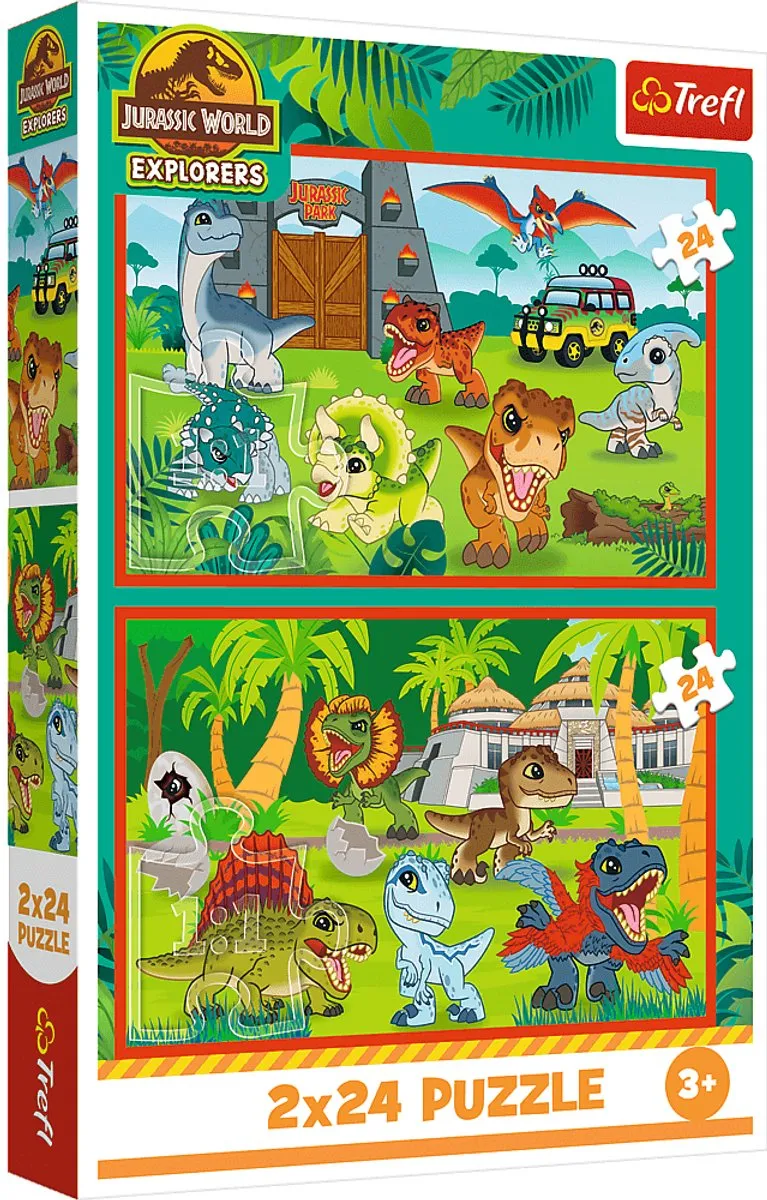 Trefl Jurassic World Puzzel 2x24 Stuks