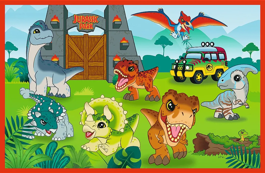 Trefl Jurassic World Puzzel 2x24 Stuks - Multicolor