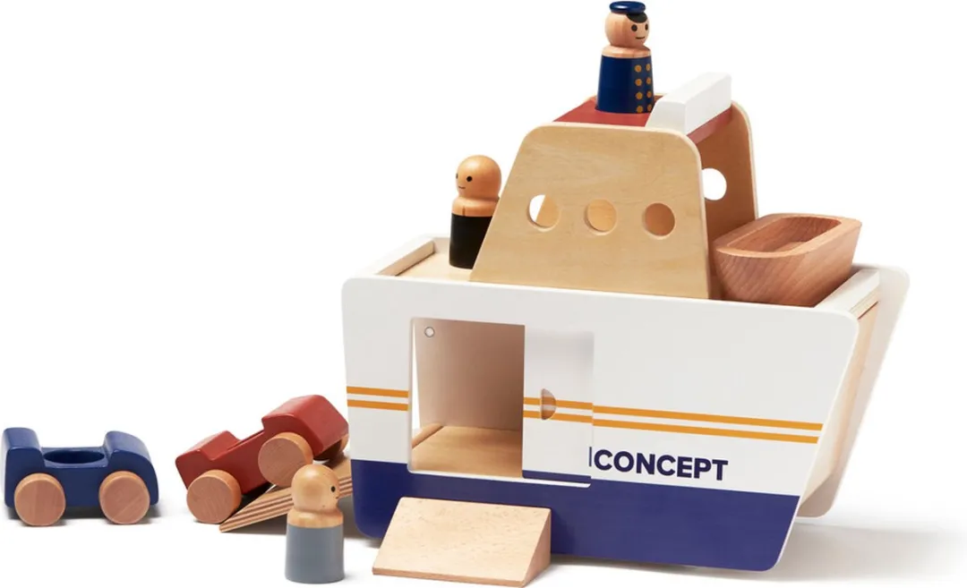 Kids Concept Veerboot Aiden - Natuurlijk