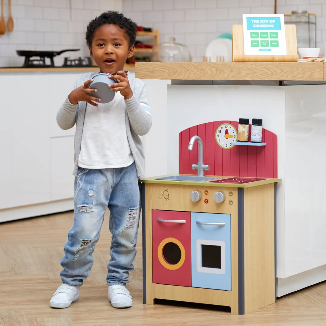 Teamson Kids Klassiek Houten Speelkeuken - Rood/Hout