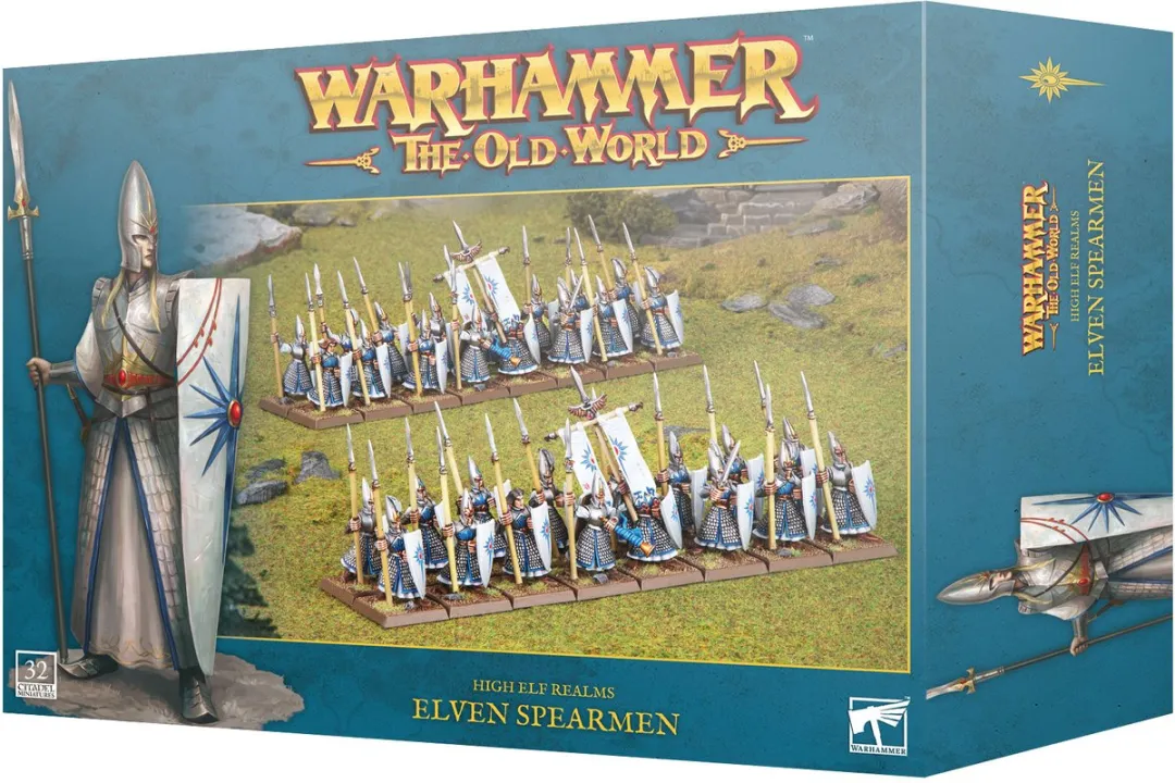 Games Workshop High Elf Realms Elven Spearmen 480 Stuks