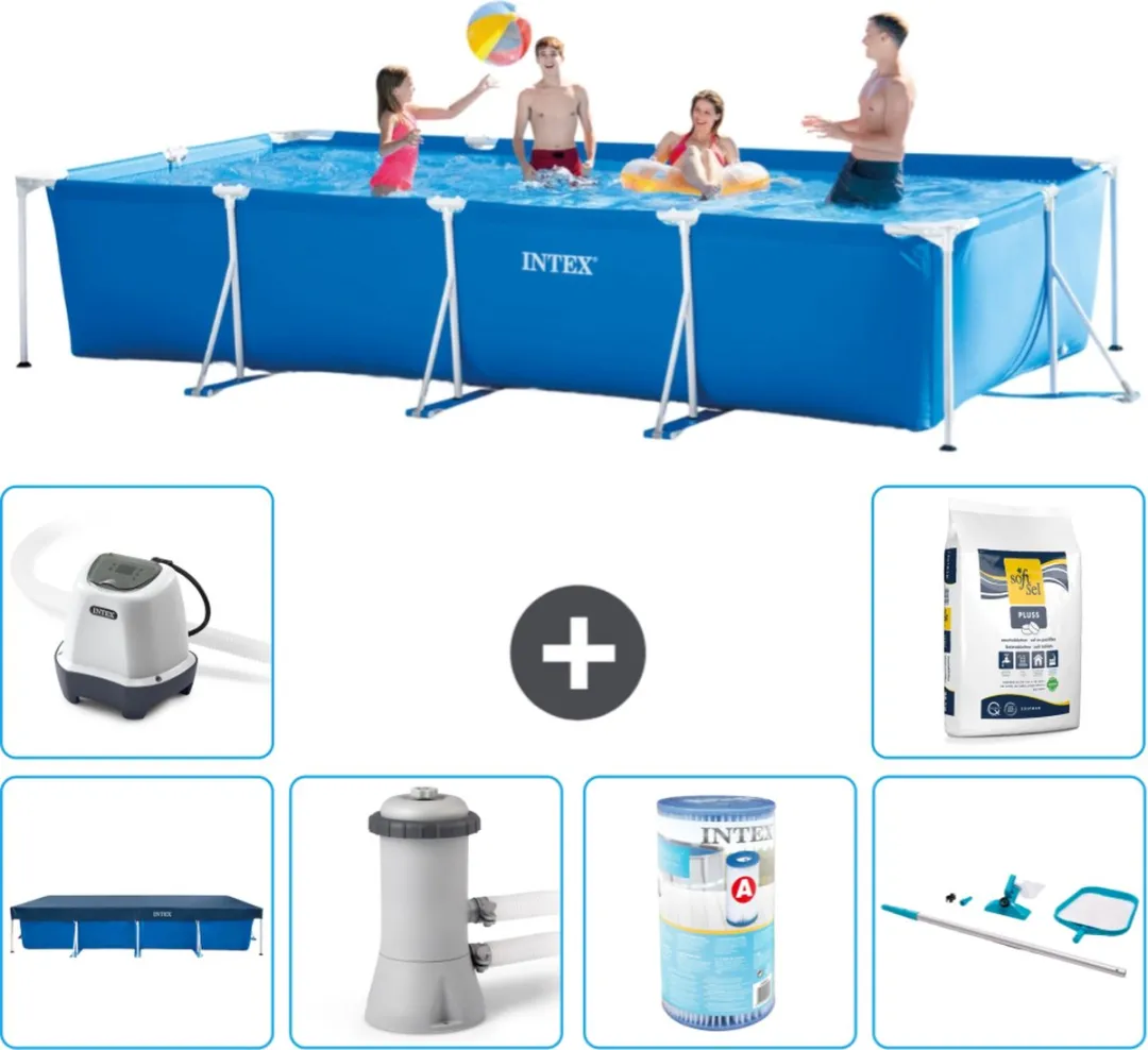 Intex Rechthoekig Frame Zwembad 450x220x84cm - Blauw - 28273NP