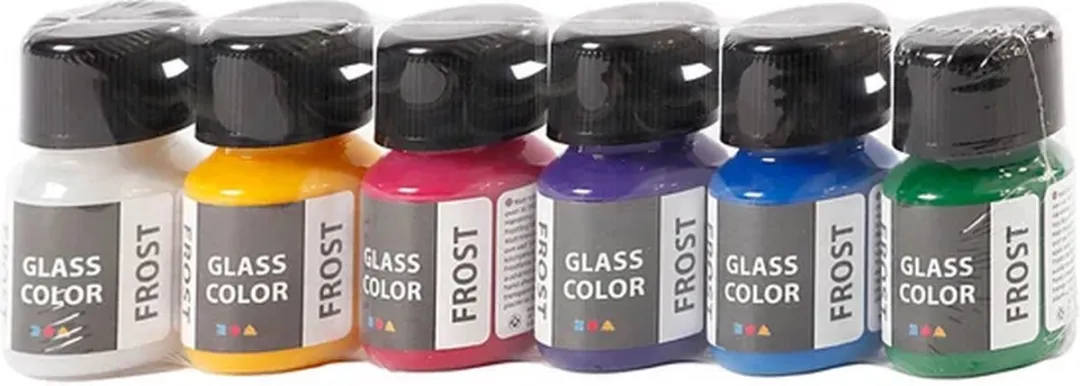 Creativ Company Glass Color Frost Set 6x30ml - Divers