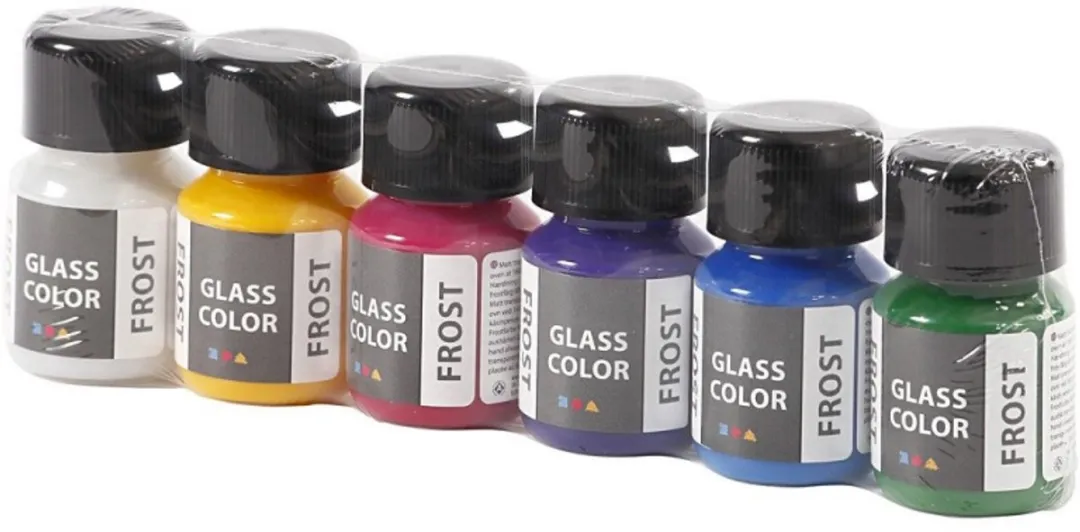 Creativ Company Glass Color Frost Set 6x30ml - Divers