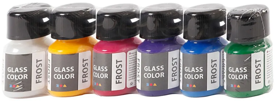 Creativ Company Glass Color Frost Set 6x30ml - Divers
