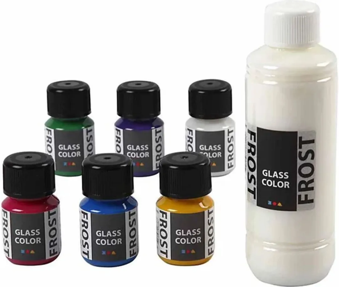 Creativ Company Glass Color Frost Set 6x30ml - Divers