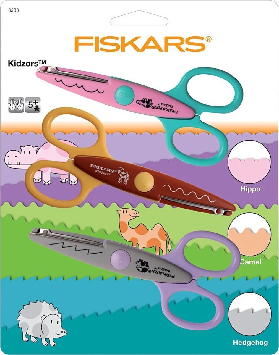 Fiskars Kidzors Kartelscharen - 3 Assorti Multi - afbeelding 6 van 6