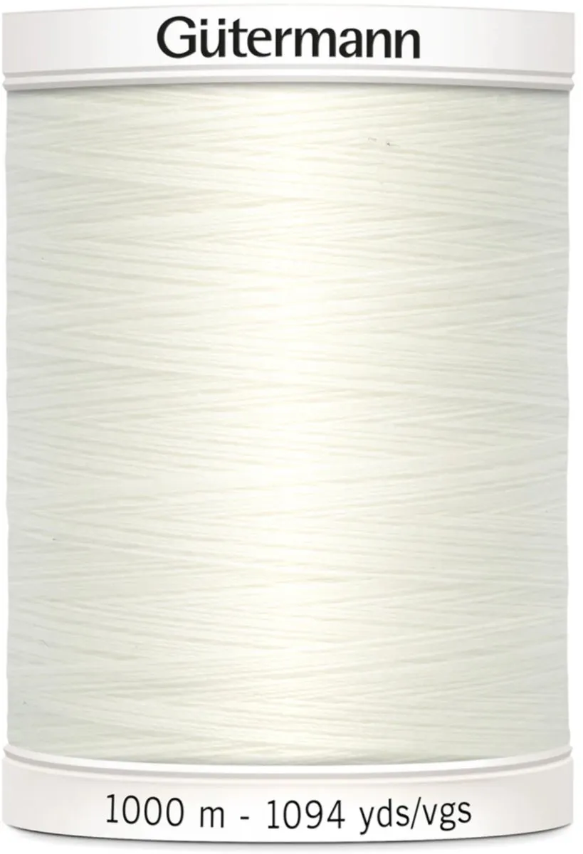 Gutermann Polyester Naaigaren 1000m - Wit