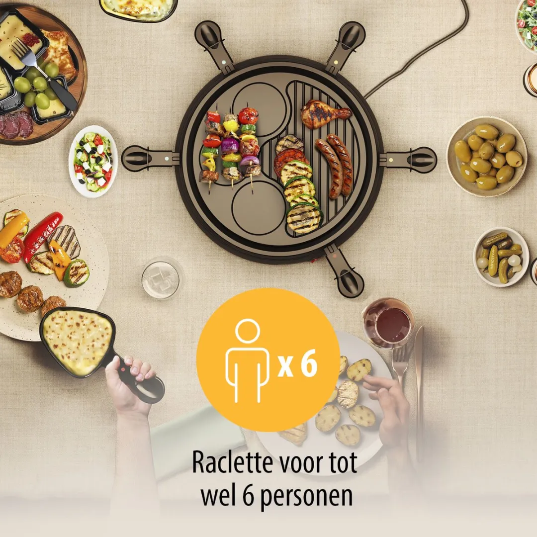 Tristar Gourmetset RA-2998 - 800W - 6 Personen - Blauw