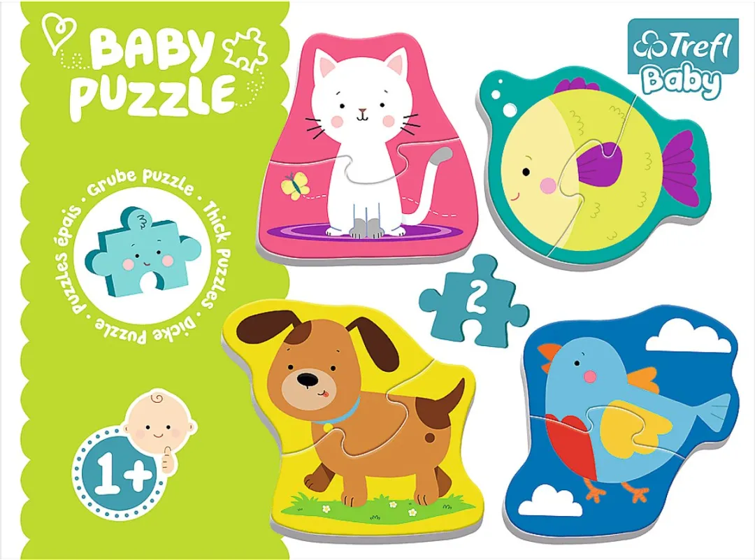 Trefl Baby Puzzle Dieren 8 Stuks - Meerkleurig