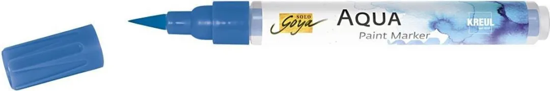 Creativ Company Brushpen SOLO GOYA Aqua Blauw - 6 Stuks