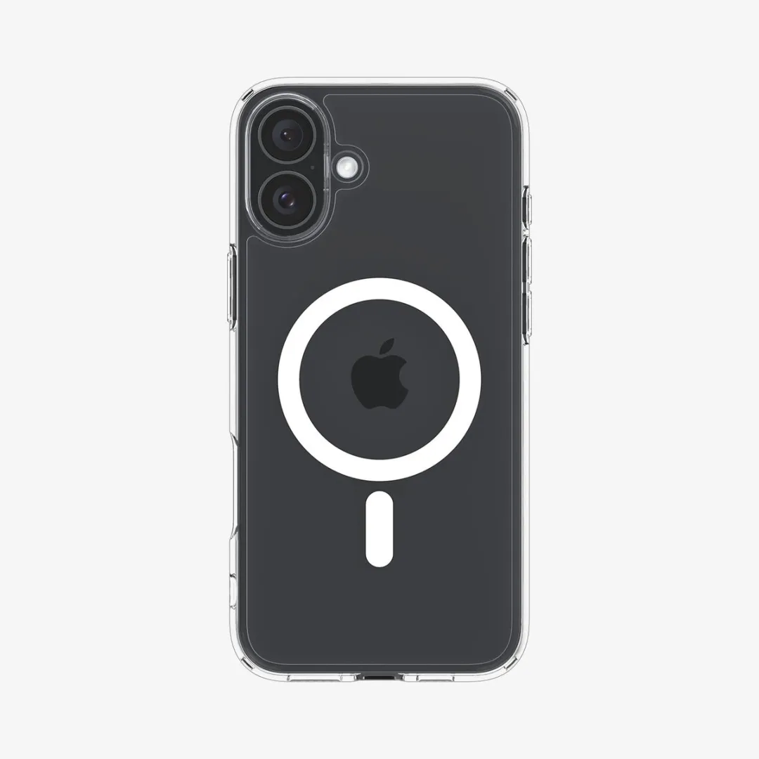 Spigen Crystal Hybrid MagFit Hoesje iPhone 16 Plus ACS08096 - Transparant Wit