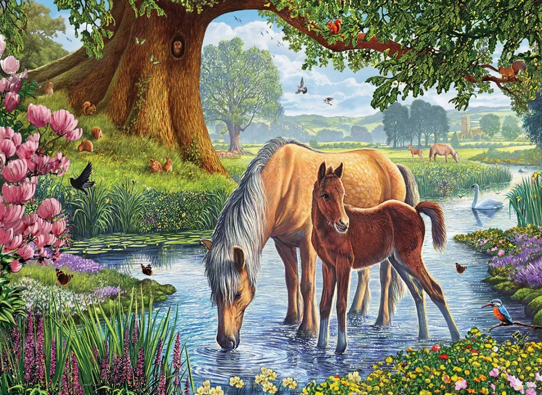 Eurographics The Fell Ponies Legpuzzel 1000 Stuks - Meerkleurig