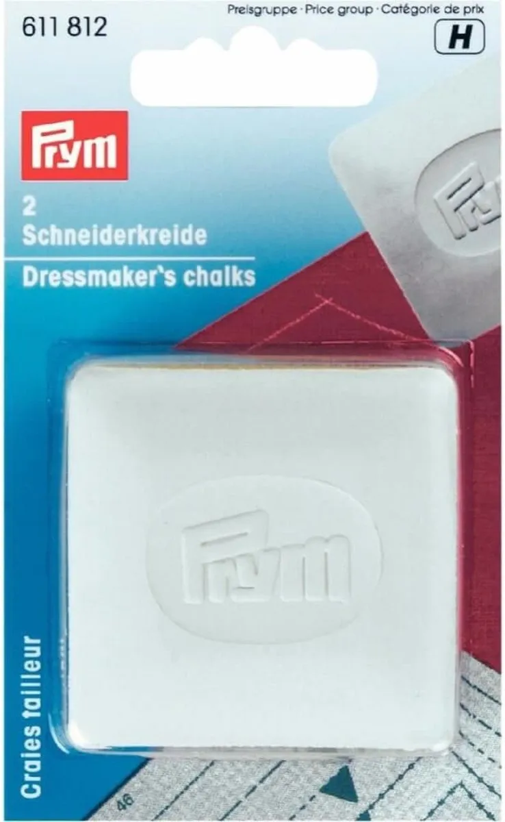 Prym Kleermakerskrijt Wit - 2 Stuks