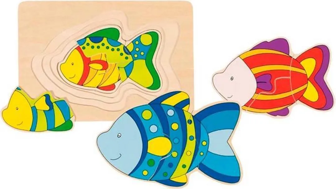 Goki Fish Puzzle 11 Stuks - Multicolor
