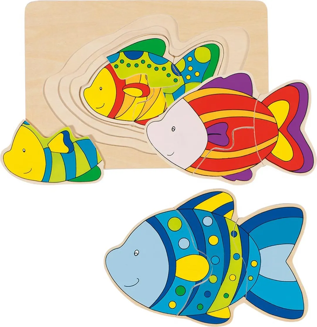Goki Fish Puzzle 11 Stuks - Multicolor
