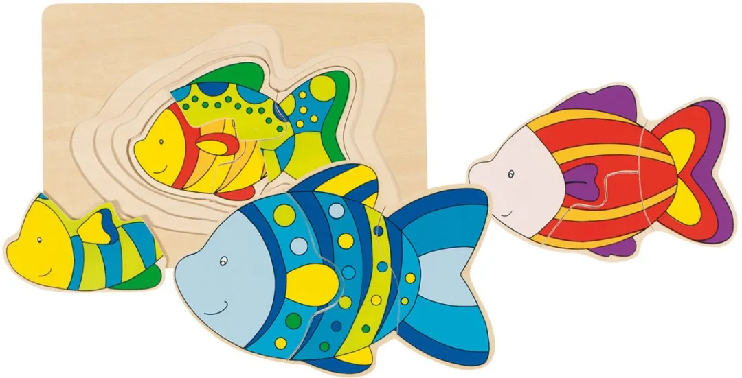 Goki Fish Puzzle 11 Stuks - Multicolor