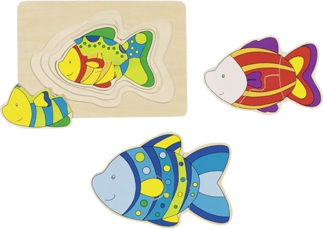 Goki Fish Puzzle 11 Stuks - Multicolor