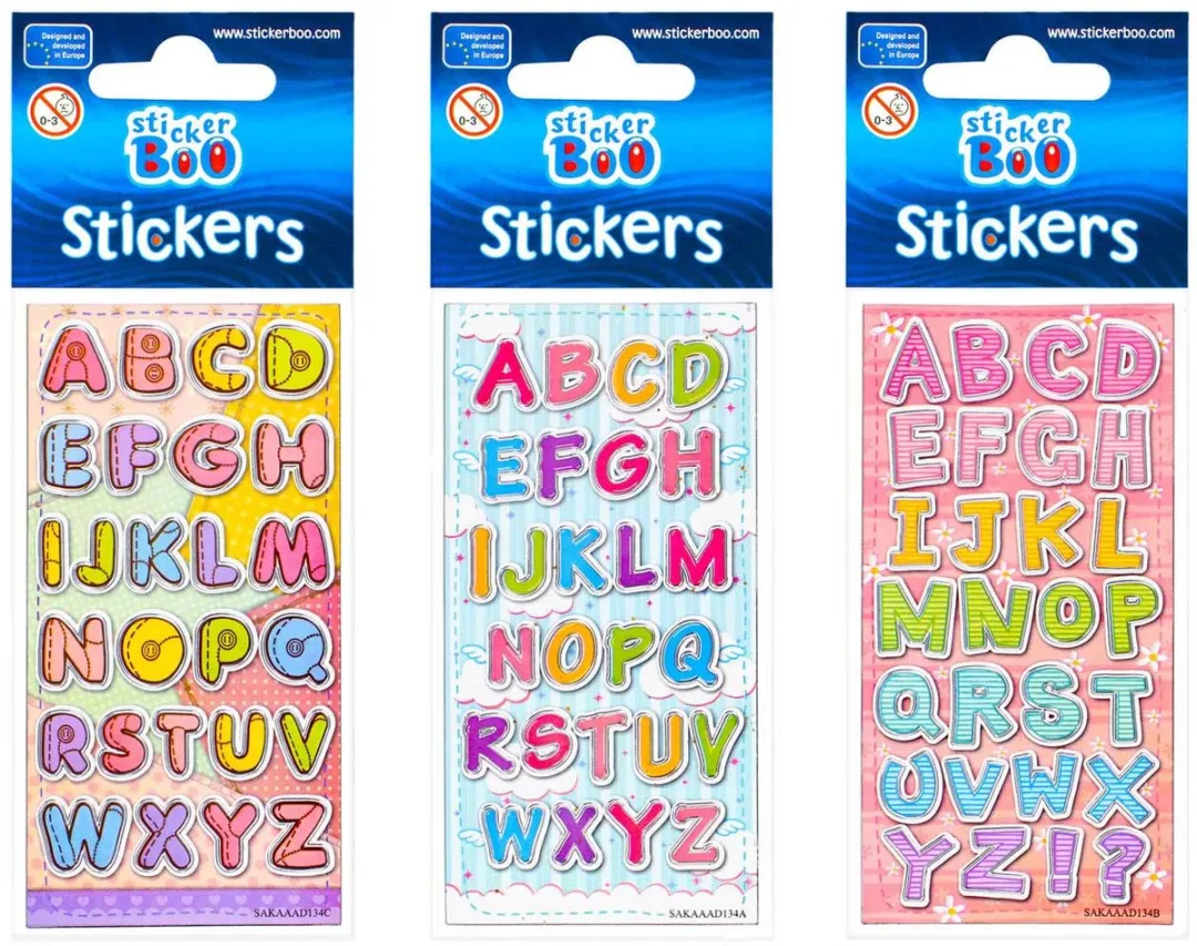 ThimbleToys Stickervel Letters