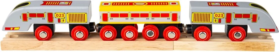 BIGJIGS Houten Hogesnelheidstrein BJT420 - 3-delig
