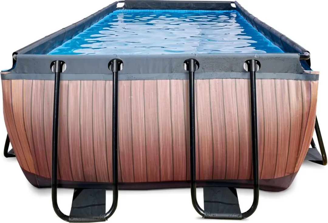 EXIT Wood Zwembad 400x200x122cm - Bruin