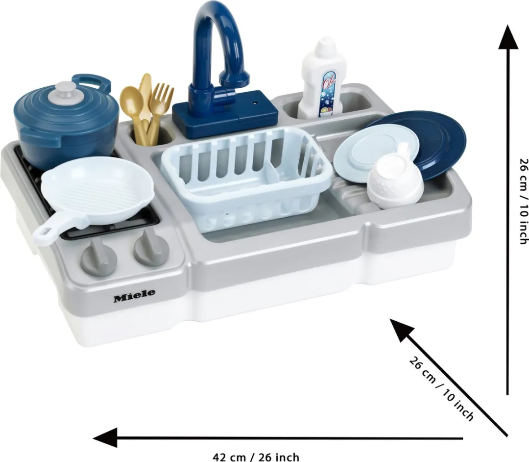 Klein Toys Miele Speelgoed Spoelbak Blauw Grijs