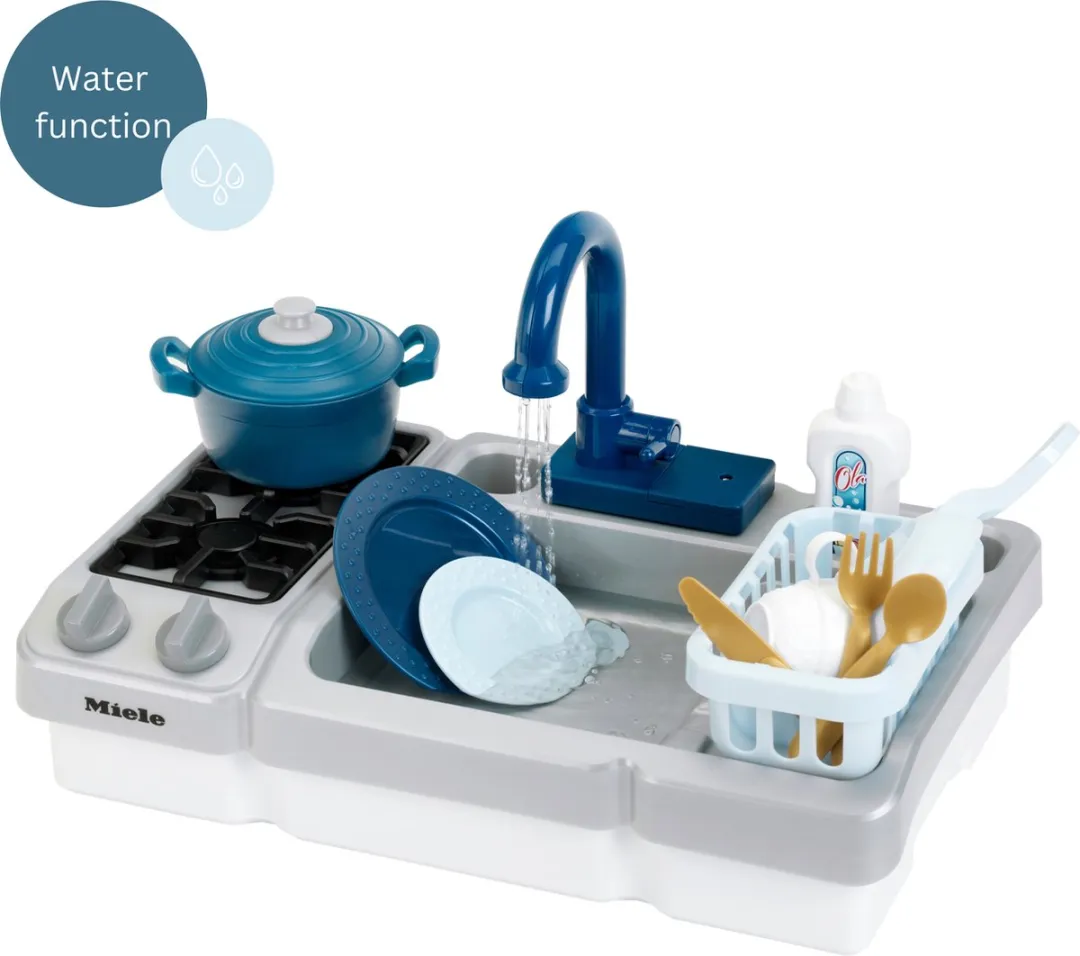 Klein Toys Miele Speelgoed Spoelbak Blauw Grijs
