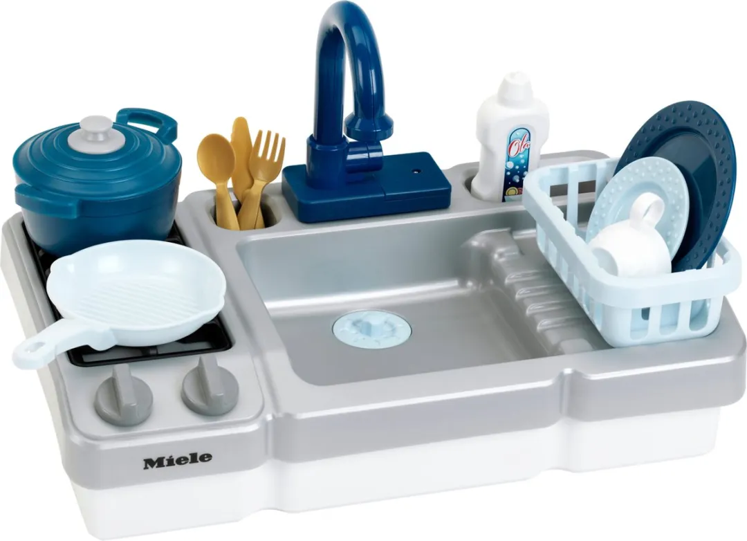 Klein Toys Miele Speelgoed Spoelbak Blauw Grijs