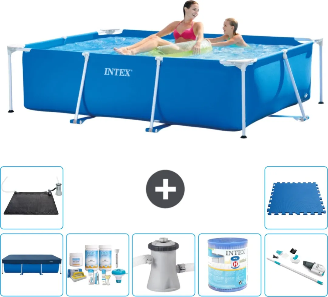 Intex Frame Zwembad 220x150x60cm Blauw - 1662L - MPN 28270NP-Blauw