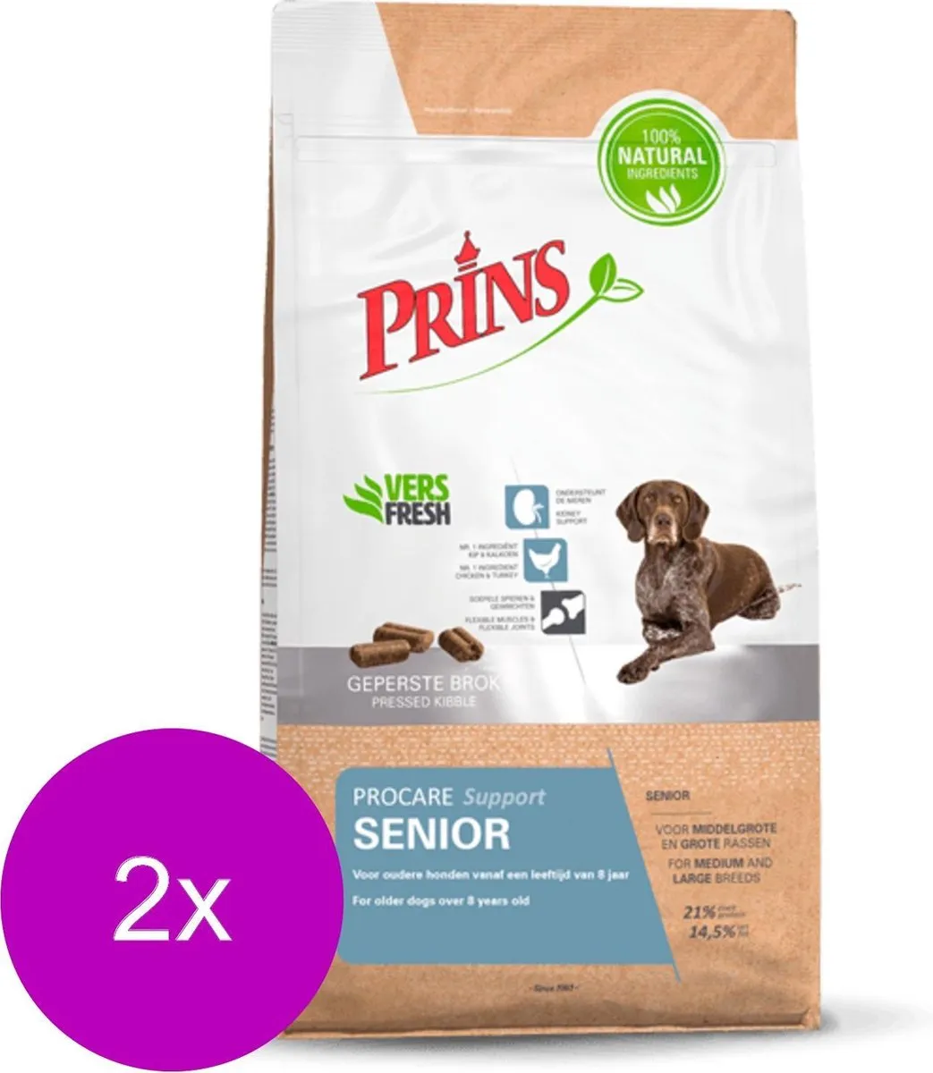 Prins Procare Senior Gevogelte Hondenvoer - 6 kg