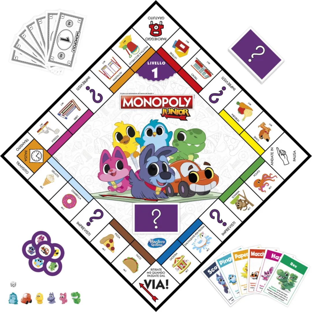Hasbro Gaming Monopoly Junior F8562103 Bordspel - Multicolor